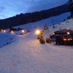 Rodelbahn bei Nacht