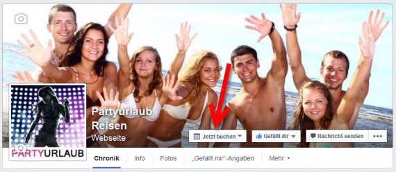 Facebook Call to Action Button auf Fanseiten