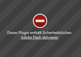 flash-warnmeldung